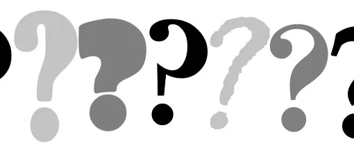 question marks